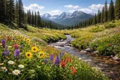 Beautiful Wildflower Meadow